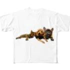 Ru.xxxのトイプードル＆フレンチブルドッグ＆ベンガル All-Over Print T-Shirt