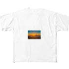 KSK SHOPの富士山と日の出の絶景 All-Over Print T-Shirt