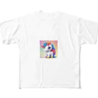 unicorn_dreamsのつぶらなユニちゃん フルグラフィックTシャツ