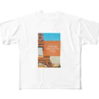 popo60のPARIS, FRANCE フルグラフィックTシャツ