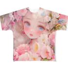 StellaのAIイラスト　フラワードール All-Over Print T-Shirt