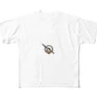 黒猫くんのラブフィッシング All-Over Print T-Shirt
