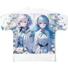 Sesilionのハーモニック・ブルーム All-Over Print T-Shirt