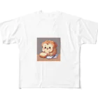 mofu mofu309の食パンポポロ　マドリード　板橋　AJ All-Over Print T-Shirt