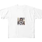 hamusutaroのドレス女の子 All-Over Print T-Shirt