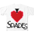 SPADES【公式】のSPADESロゴ ドットver フルグラフィックTシャツ