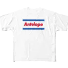 Antelope Sports Clubのブルーロゴ フルグラフィックTシャツ