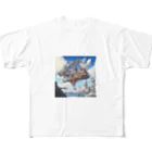 SetsunaAIの空に浮かぶ島のファンタジーグッズ All-Over Print T-Shirt