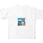 ピヨっこのサングラス犬　【銀次郎】 All-Over Print T-Shirt