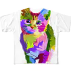 フリーウェイ(株式会社)の猫のイラストグッズ フルグラフィックTシャツ