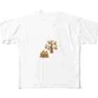 水墨悠遊の秋の風物アイテム All-Over Print T-Shirt