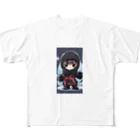 ニンニン忍者パンのとっても小さな忍者さんのキュートなイラスト入り All-Over Print T-Shirt