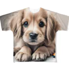 つぶらな瞳の子犬グッズ屋さんのつぶらな瞳の可愛い子犬② All-Over Print T-Shirt