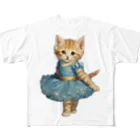 ハッピー・ディライト・ストアのバレリーナの子猫 All-Over Print T-Shirt