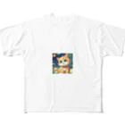 kumatakoのにゃんこ All-Over Print T-Shirt