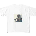 yukikinoの侍ドクロ All-Over Print T-Shirt