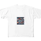 Satoshi27の "アメリカンスポーツの輝き" フルグラフィックTシャツ