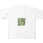 千裕アトリエ（いつもありがとう）のグリーンティーのアート　green tea art All-Over Print T-Shirt