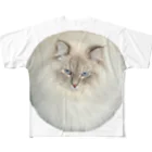 まんまる猫いれぶんのまんまる猫いれぶん フルグラフィックTシャツ