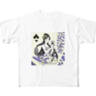 murakumo4500のスペードのクイーン All-Over Print T-Shirt