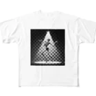 暇素人SHOPのスケルトンパフォーマー All-Over Print T-Shirt