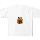 kumatakoのカピバラ フルグラフィックTシャツ