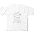 ぴょんテクショップのneko by さわそん All-Over Print T-Shirt