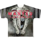 PALA's SHOP　cool、シュール、古風、和風、のWANTED-Ⅲ 「dead or alive」$1,000,000,000 All-Over Print T-Shirt
