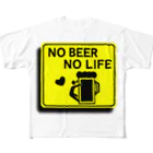 ようようよのNO BEER NO LIFE フルグラフィックTシャツ