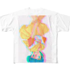 pipipiの逆さ女の子 All-Over Print T-Shirt