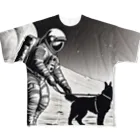 宇宙開発デザイン科の犬の散歩が日課です All-Over Print T-Shirt