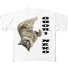 もっち（mocchi）のゴロリ猫ちゃん All-Over Print T-Shirt