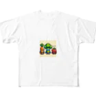 ワワジジドットクラブのドットヒーローになる野菜達A All-Over Print T-Shirt