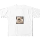 千裕アトリエ（いつもありがとう）のペルシャキャット（Persian Cat） All-Over Print T-Shirt