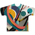 のんびりアート工房のガラクタアート風 All-Over Print T-Shirt