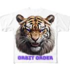 orbit orderのpurple eyes フルグラフィックTシャツ