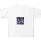 Chill_dreamのサイバーパンク風イラスト All-Over Print T-Shirt