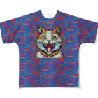 猫神のクレイジーニット（ドット猫） All-Over Print T-Shirt