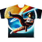 宇宙開発デザイン科の映画『スペースカンフー』 All-Over Print T-Shirt