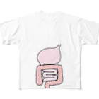 melphianの胃＋腸＝胃腸 フルグラフィックTシャツ