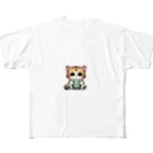 Nekonan Itemsのリラックスタイムキャット All-Over Print T-Shirt