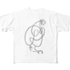 techonionの一筆bird_1 フルグラフィックTシャツ