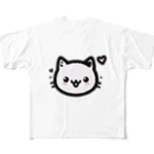 終わらない夢🌈の可愛いにゃんこ🐱💞 フルグラフィックTシャツ