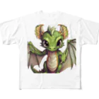 モナカの龍神君 フルグラフィックTシャツ