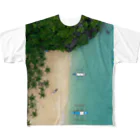 hir00の上空からのビーチ写真 All-Over Print T-Shirt
