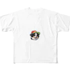 Haku_Arakawaのお帽子のボーダーコリー9 All-Over Print T-Shirt