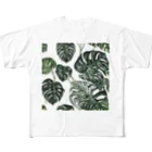 アガベマンの斑入りモンステラグッズ All-Over Print T-Shirt