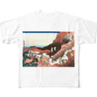 浮世絵屋の北斎「富嶽三十六景㊻　諸人登山」葛飾北斎の浮世絵 All-Over Print T-Shirt