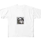 しろあらいぐまのラックスくんのラックスくん All-Over Print T-Shirt