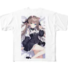 WAKEN0709の猫耳ゴスロリ美少女 All-Over Print T-Shirt